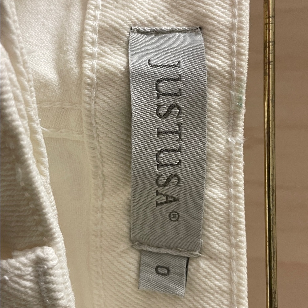 Just USA Off-White Wide Leg Jeans - Picture 2 of 4